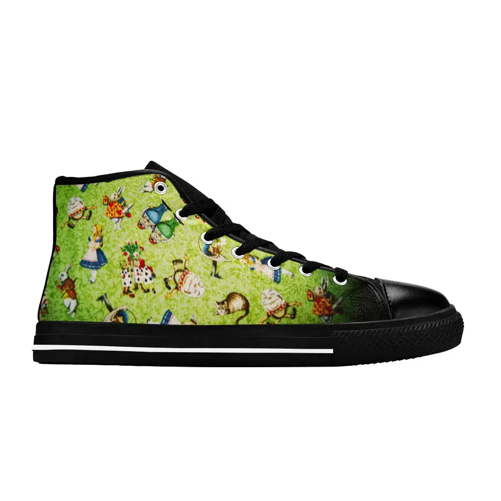 Alice in Wonderland Custom High Top Sneakers Shoes