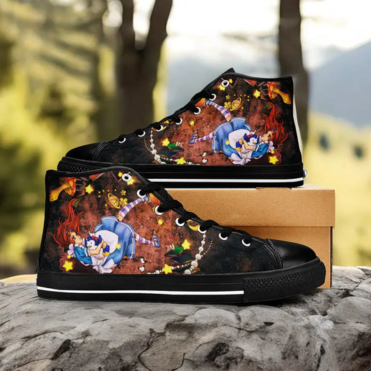 Alice in Wonderland Custom High Top Sneakers Shoes