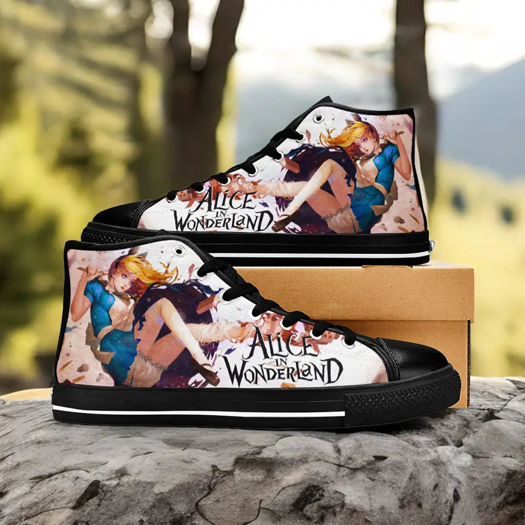 Alice in Wonderland Custom High Top Sneakers Shoes