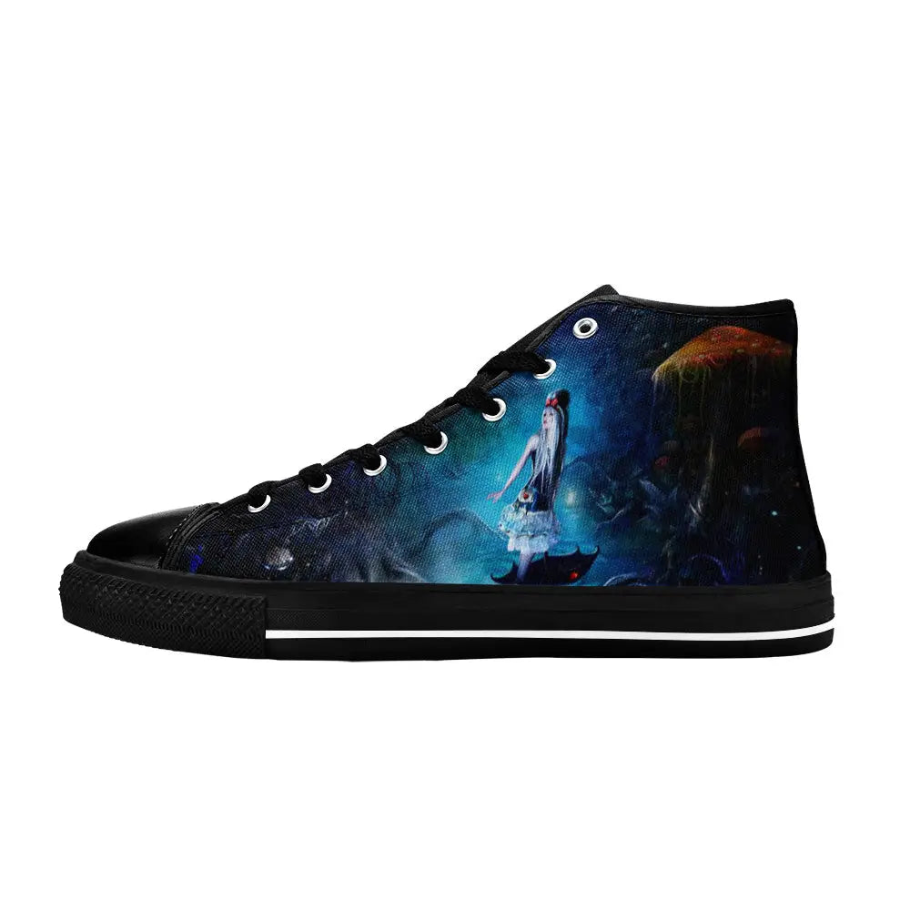 Alice in Wonderland Custom High Top Sneakers Shoes