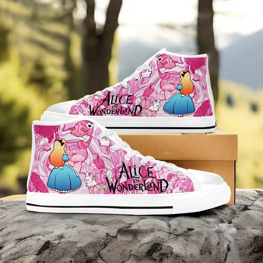 Alice in Wonderland Custom High Top Sneakers Shoes