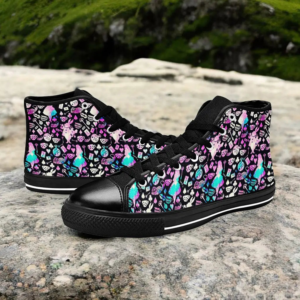 Alice in Wonderland Custom High Top Sneakers Shoes