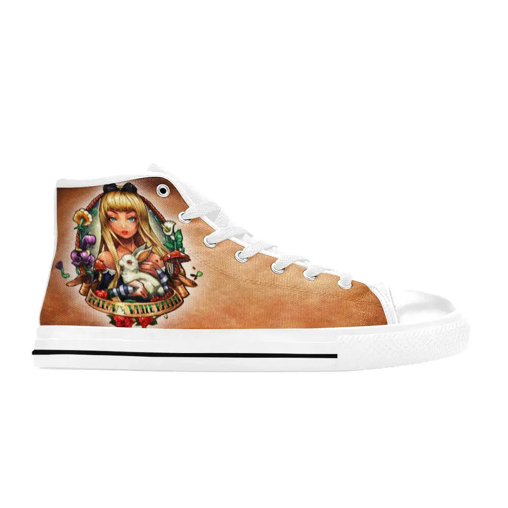 Alice in Wonderland Custom High Top Sneakers Shoes