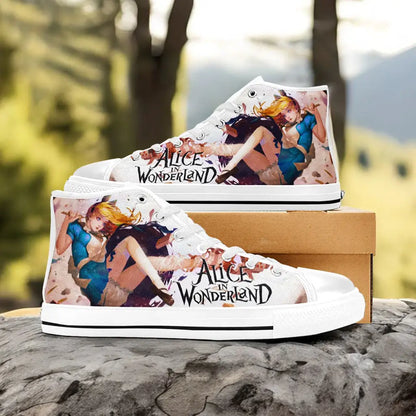 Alice in Wonderland Custom High Top Sneakers Shoes