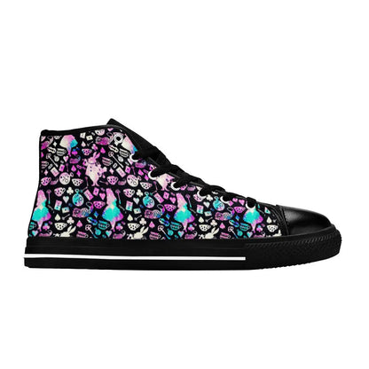 Alice in Wonderland Custom High Top Sneakers Shoes