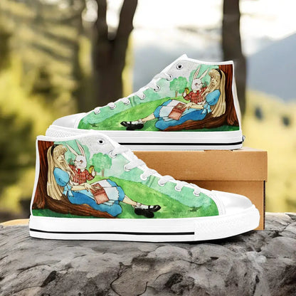 Alice in Wonderland Custom High Top Sneakers Shoes