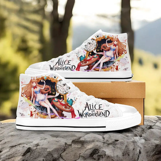 Alice in Wonderland Custom High Top Sneakers Shoes