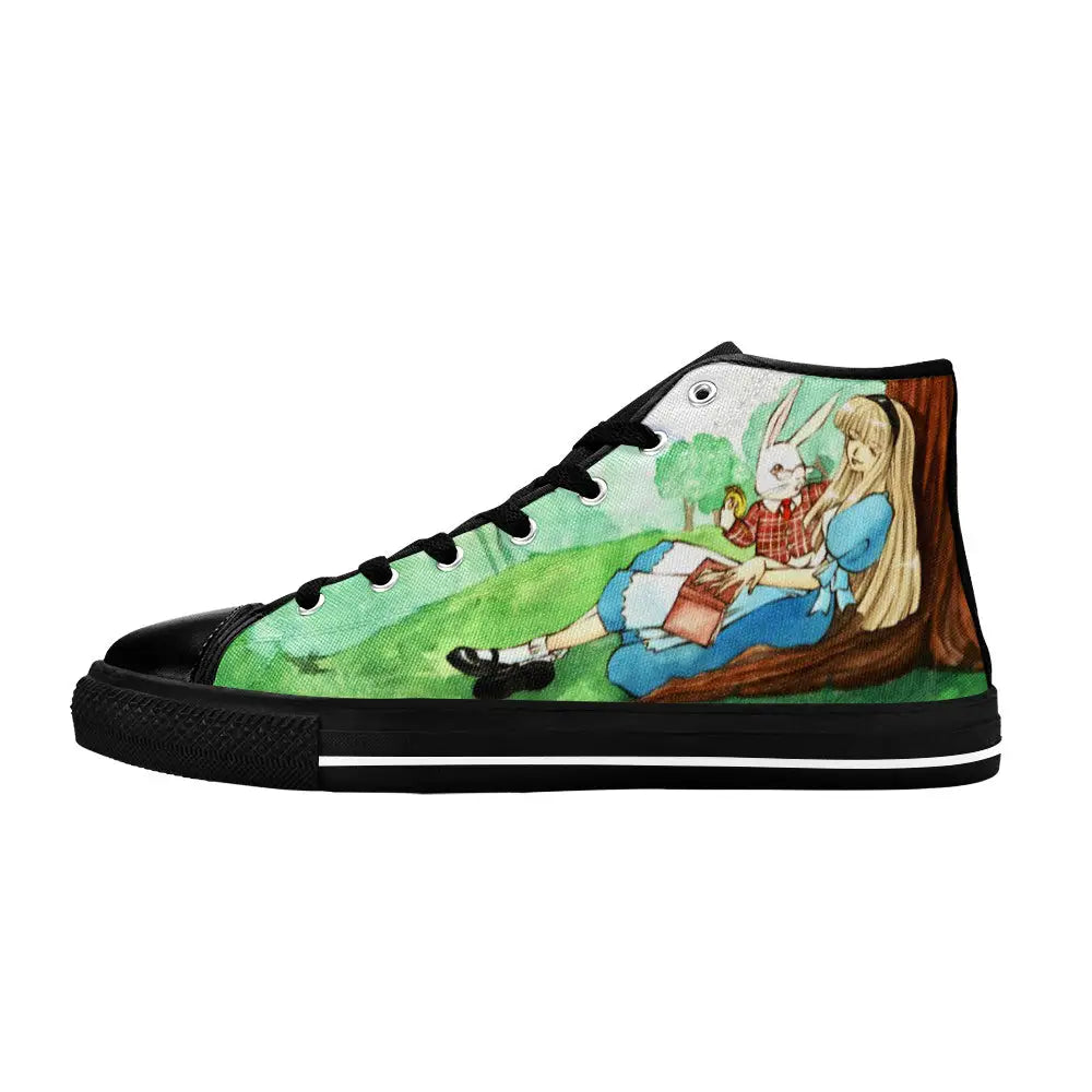 Alice in Wonderland Custom High Top Sneakers Shoes