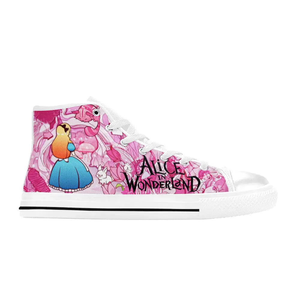 Alice in Wonderland Custom High Top Sneakers Shoes