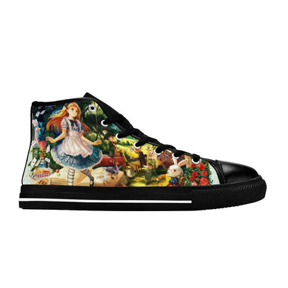 Alice in Wonderland Custom High Top Sneakers Shoes