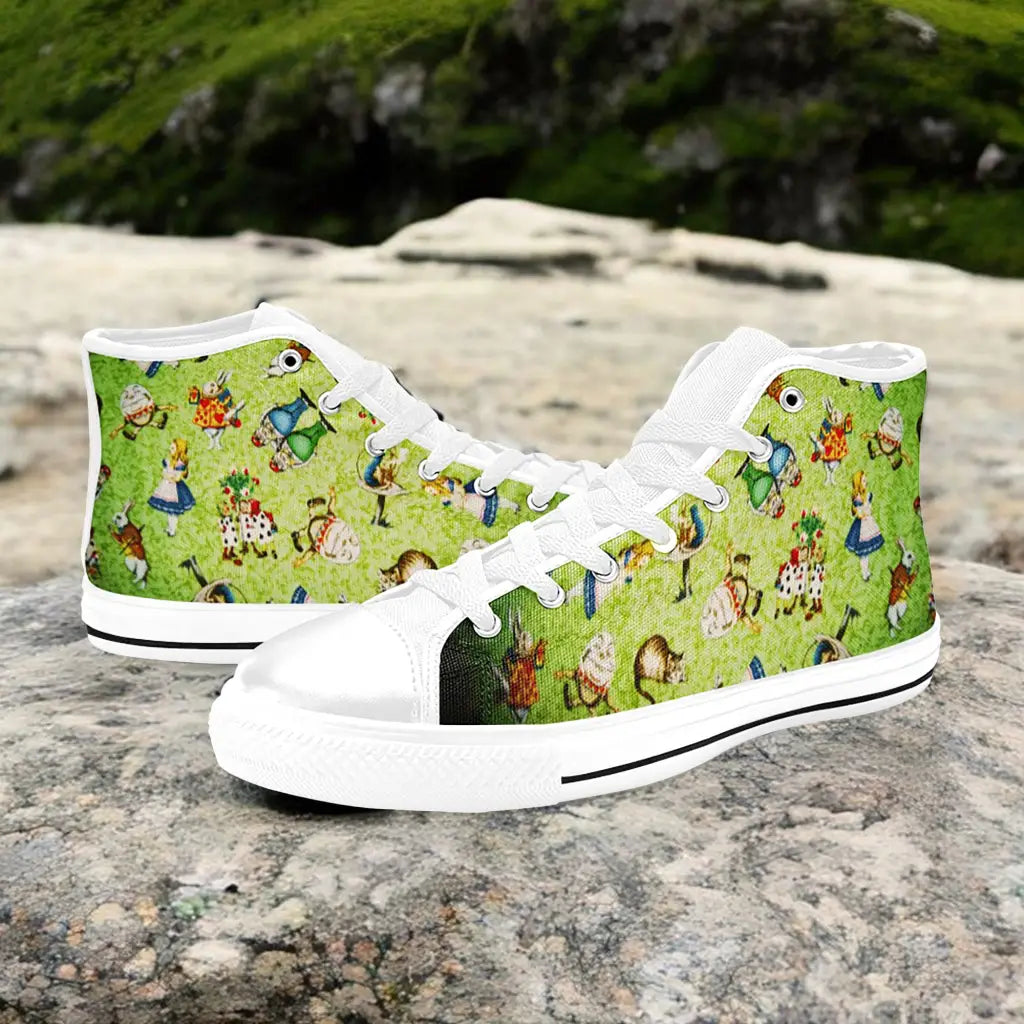 Alice in Wonderland Custom High Top Sneakers Shoes