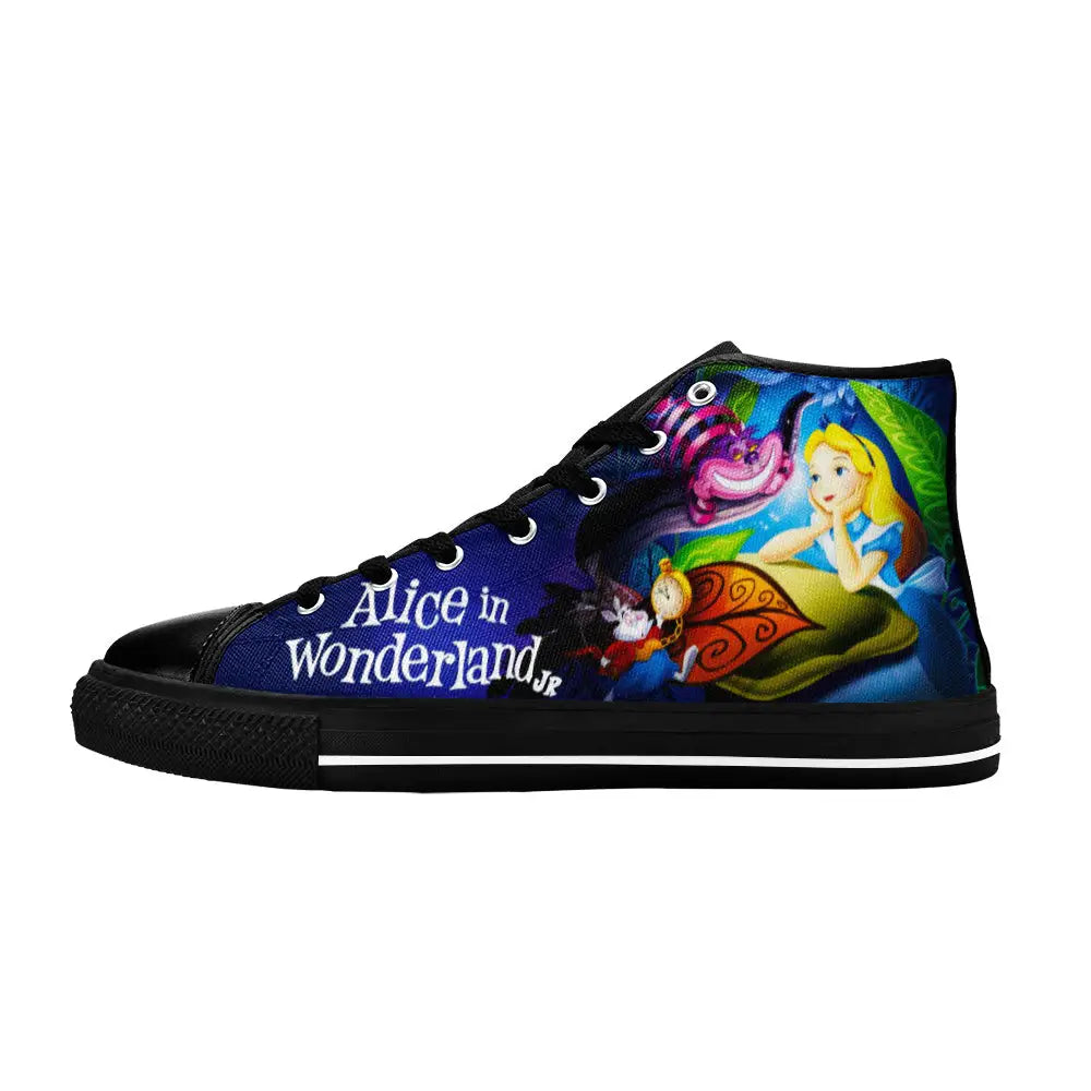 Alice in Wonderland Custom High Top Sneakers Shoes