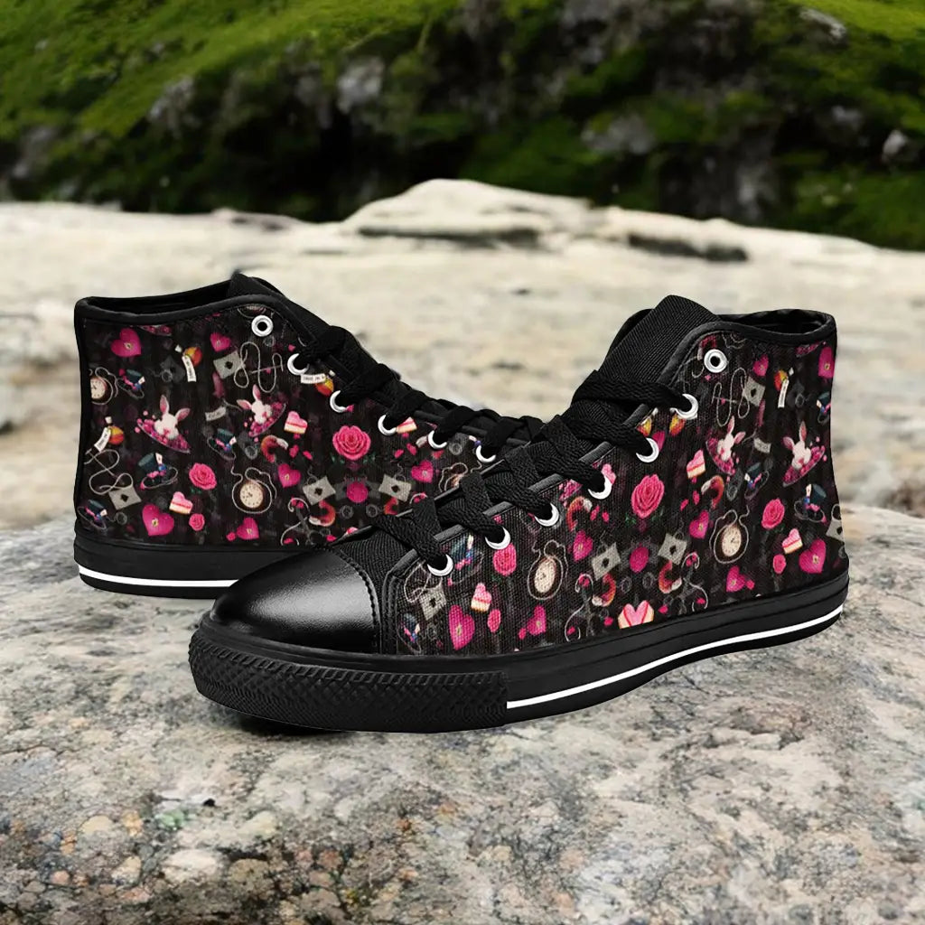 Alice in Wonderland Custom High Top Sneakers Shoes