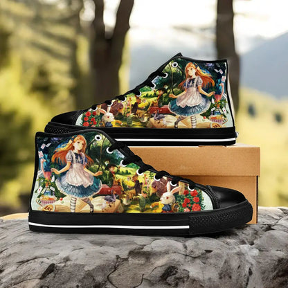 Alice in Wonderland Custom High Top Sneakers Shoes