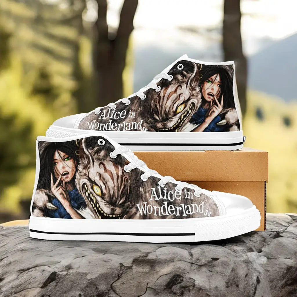 Alice in Wonderland Custom High Top Sneakers Shoes