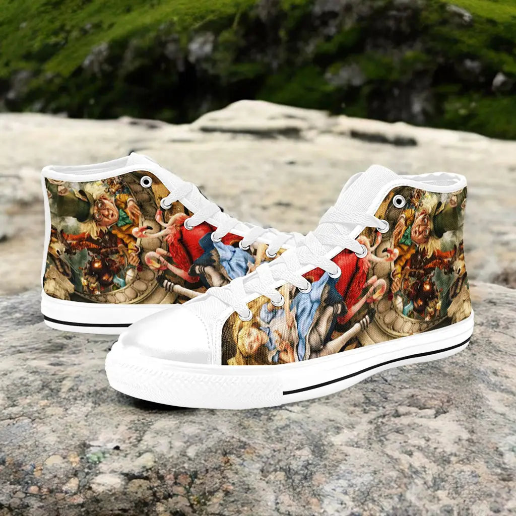 Alice in Wonderland Custom High Top Sneakers Shoes