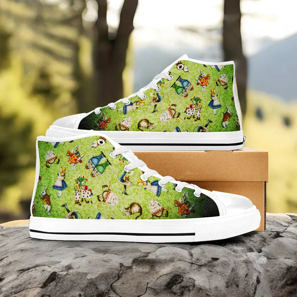 Alice in Wonderland Custom High Top Sneakers Shoes