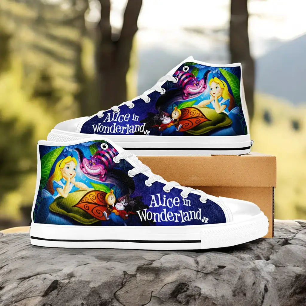 Alice in Wonderland Custom High Top Sneakers Shoes