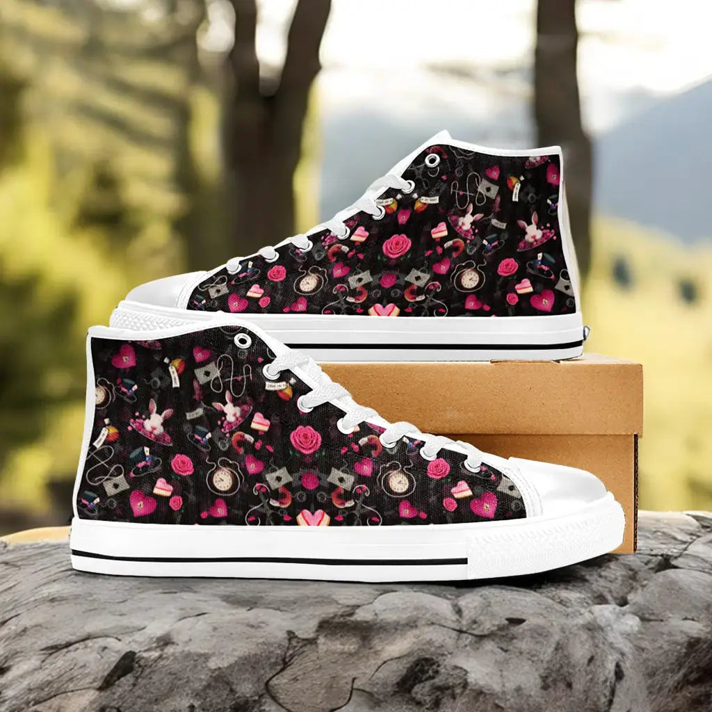 Alice in Wonderland Custom High Top Sneakers Shoes