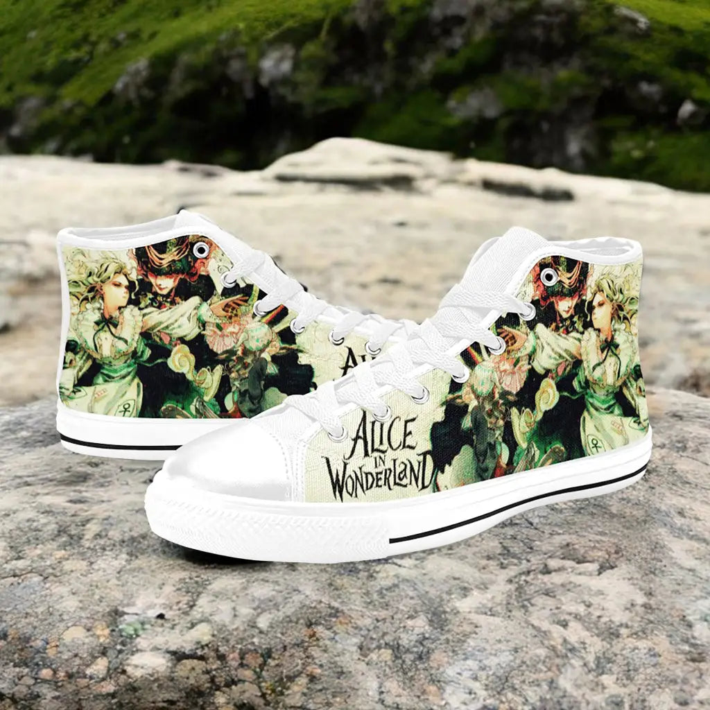 Alice in Wonderland Custom High Top Sneakers Shoes