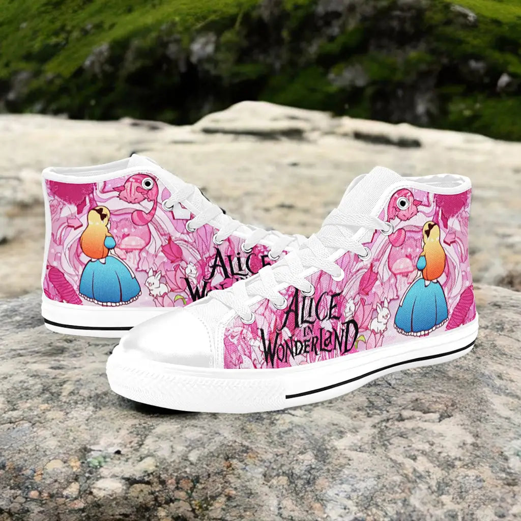 Alice in Wonderland Custom High Top Sneakers Shoes