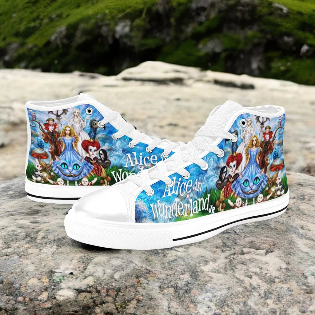 Alice in Wonderland Custom High Top Sneakers Shoes