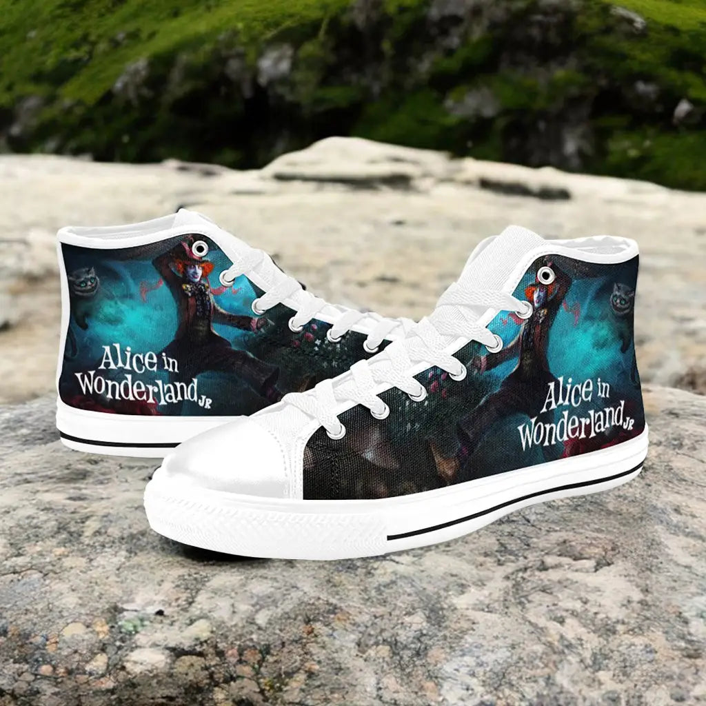 Alice in Wonderland Custom High Top Sneakers Shoes