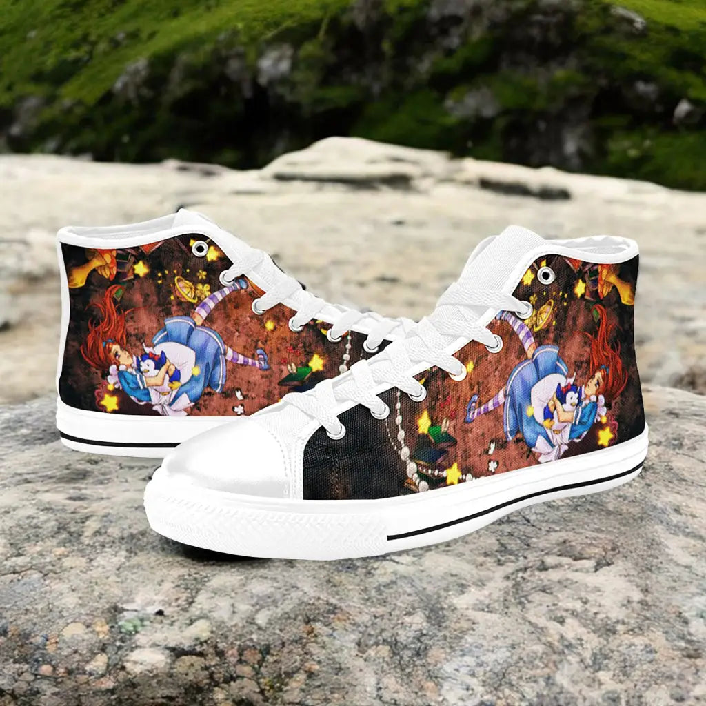 Alice in Wonderland Custom High Top Sneakers Shoes