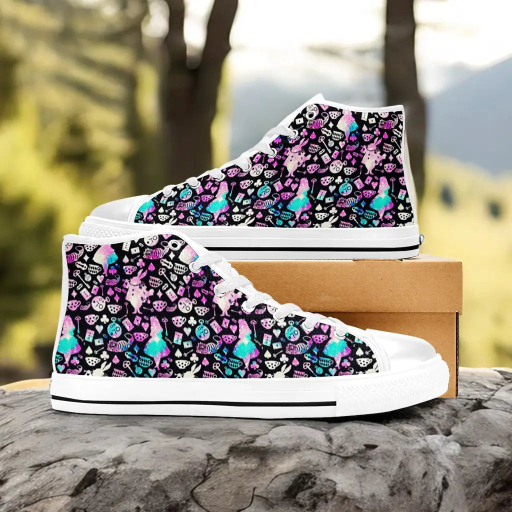 Alice in Wonderland Custom High Top Sneakers Shoes