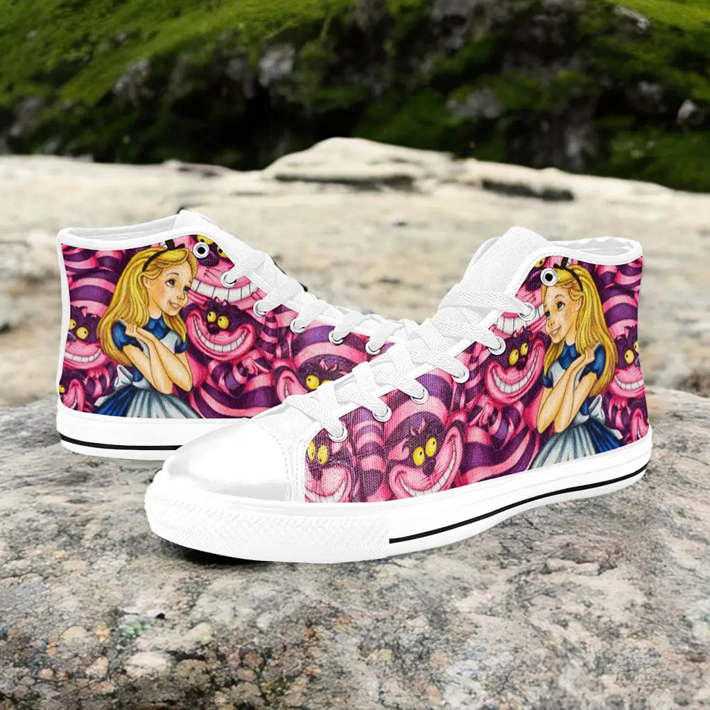 Alice in Wonderland Custom High Top Sneakers Shoes