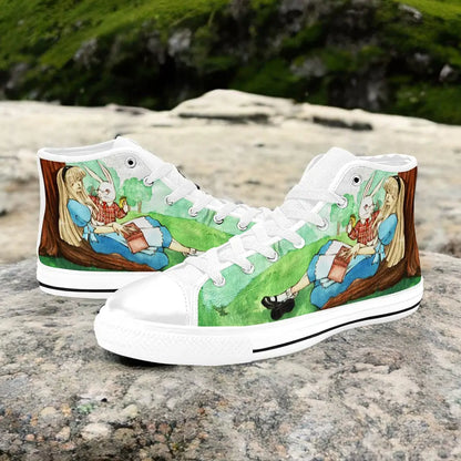 Alice in Wonderland Custom High Top Sneakers Shoes