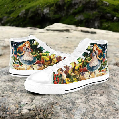 Alice in Wonderland Custom High Top Sneakers Shoes