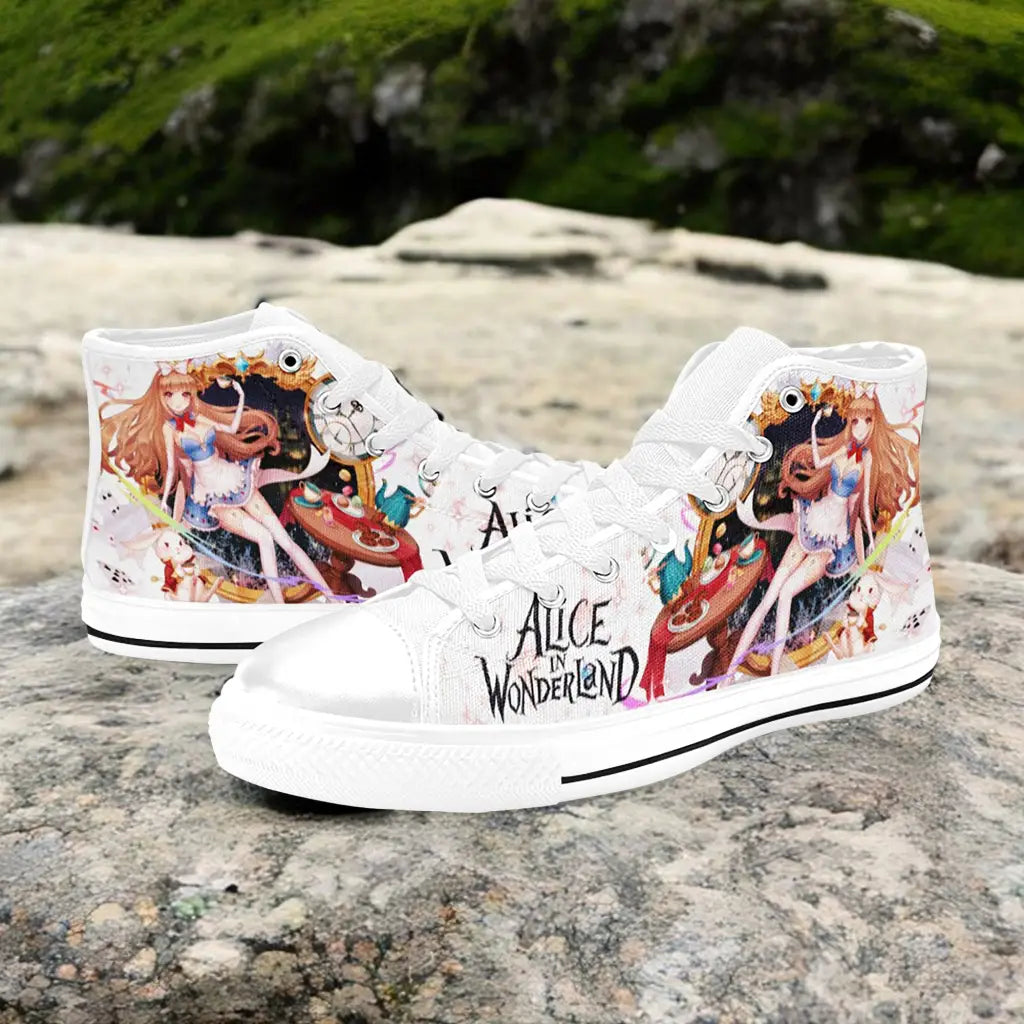 Alice in Wonderland Custom High Top Sneakers Shoes