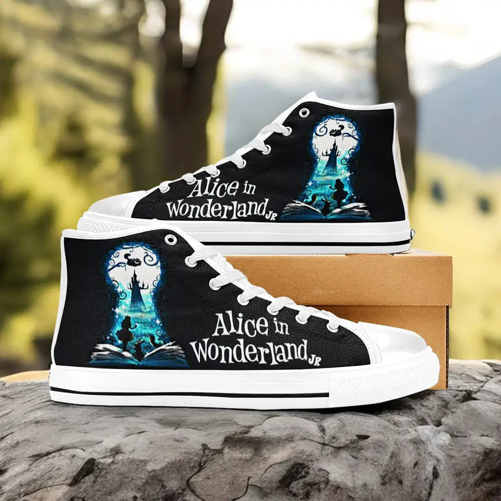 Alice in Wonderland Custom High Top Sneakers Shoes