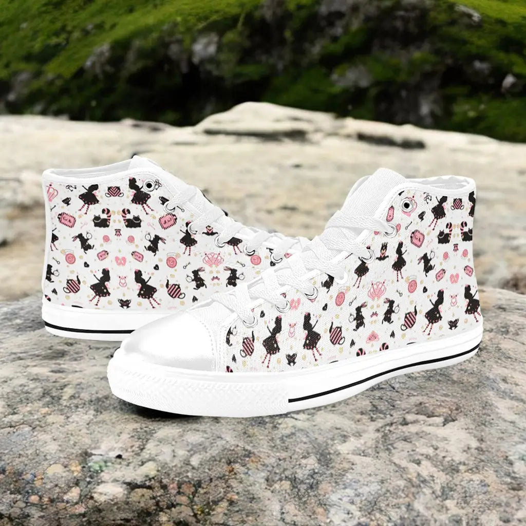 Alice in Wonderland Custom High Top Sneakers Shoes