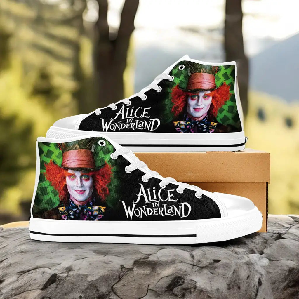 Alice in Wonderland Custom High Top Sneakers Shoes