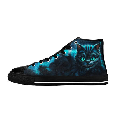 Alice in Wonderland Cheshire Cat Custom High Top Sneakers Shoes