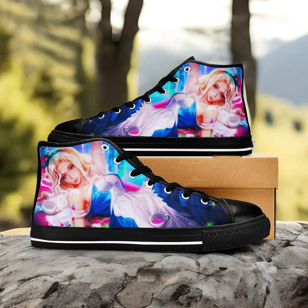 Alice in Wonderland Fushigi no Kuni no Alice Custom High Top Sneakers Shoes