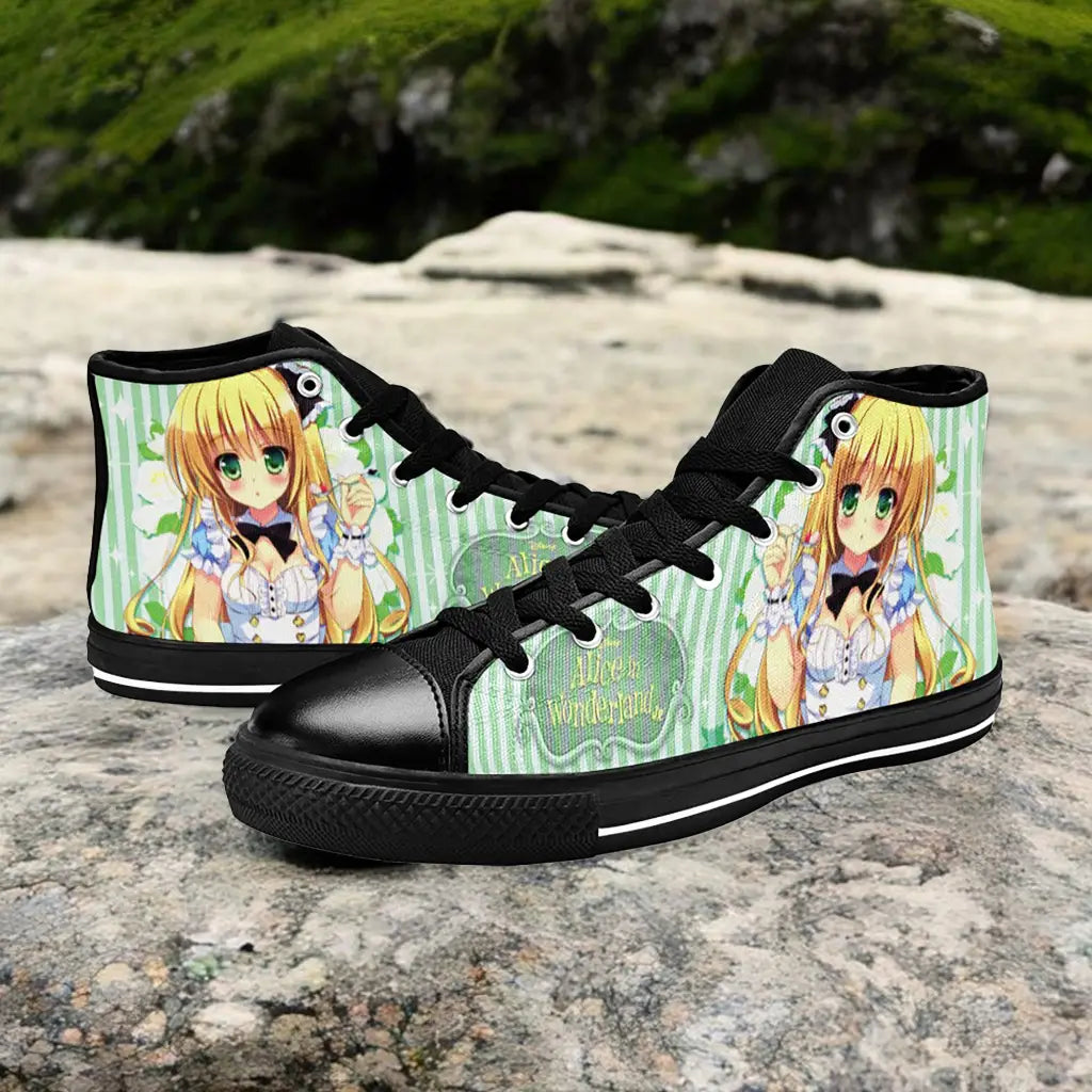 Alice in Wonderland Fushigi no Kuni no Alice Custom High Top Sneakers Shoes