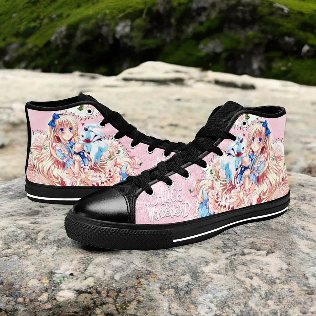 Alice in Wonderland Fushigi no Kuni no Alice Custom High Top Sneakers Shoes