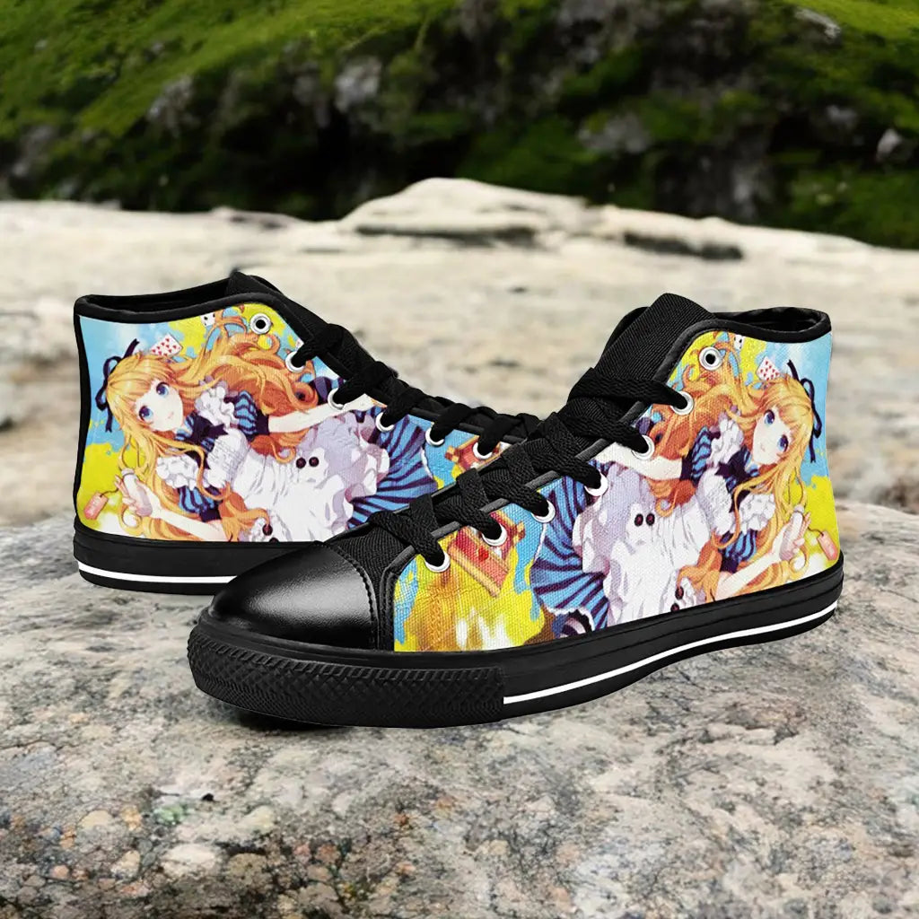 Alice in Wonderland Fushigi no Kuni no Alice Custom High Top Sneakers Shoes