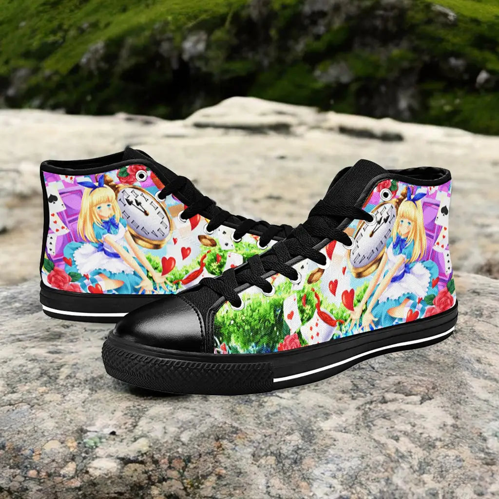 Alice in Wonderland Fushigi no Kuni no Alice Custom High Top Sneakers Shoes