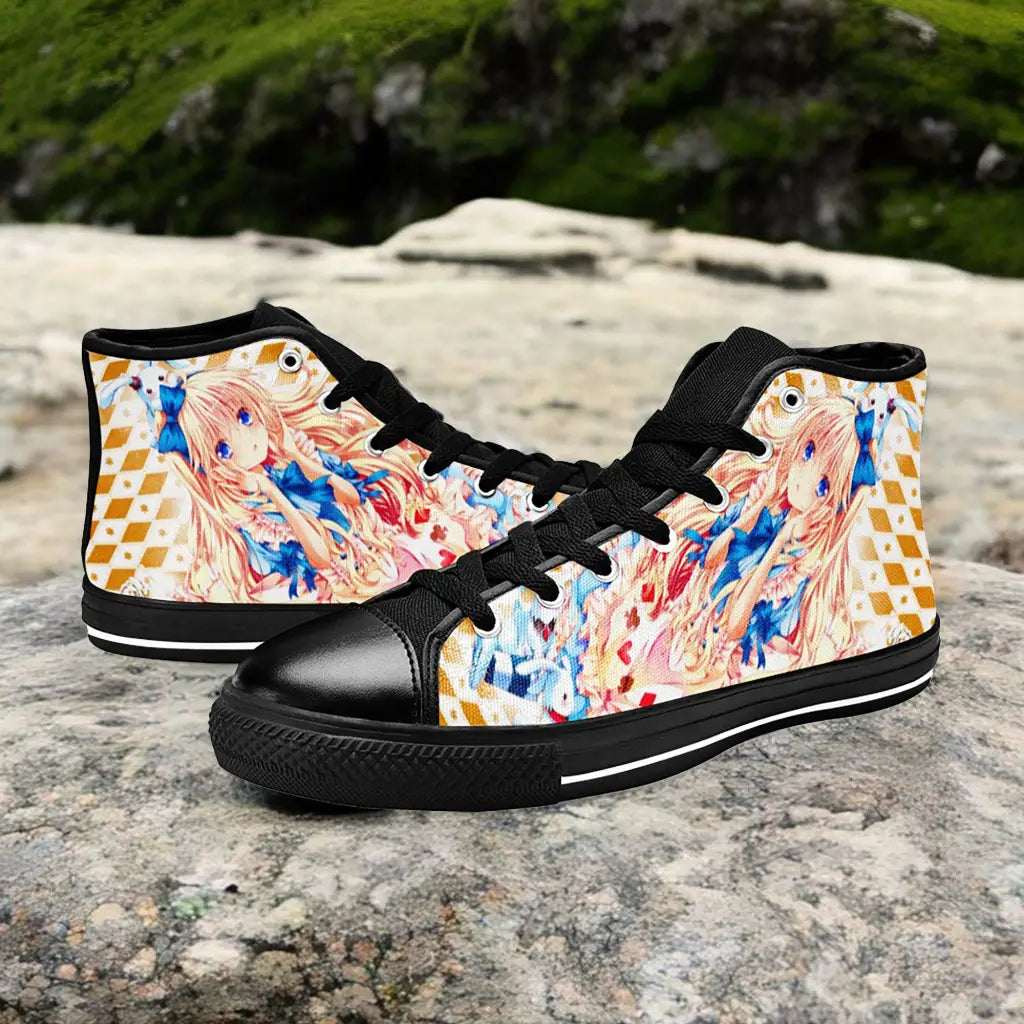 Alice in Wonderland Fushigi no Kuni no Alice Custom High Top Sneakers Shoes