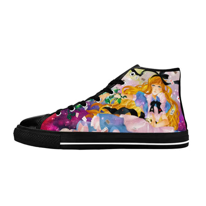 Alice in Wonderland Fushigi no Kuni no Alice Custom High Top Sneakers Shoes