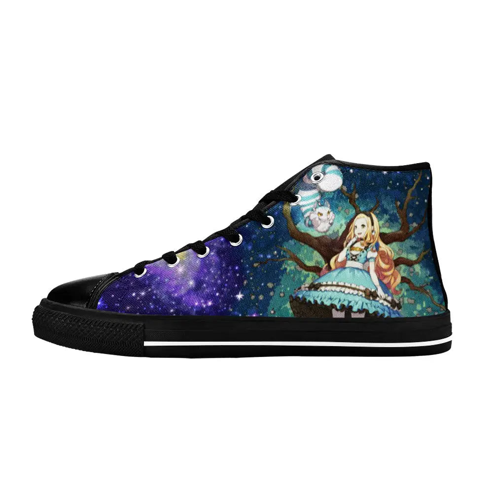 Alice in Wonderland Fushigi no Kuni no Alice Custom High Top Sneakers Shoes