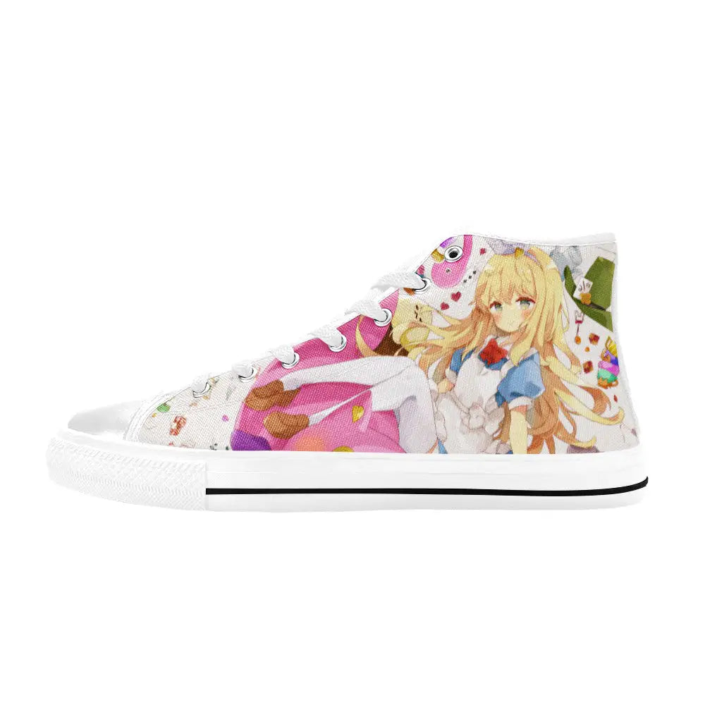 Alice in Wonderland Fushigi no Kuni no Alice Custom High Top Sneakers Shoes