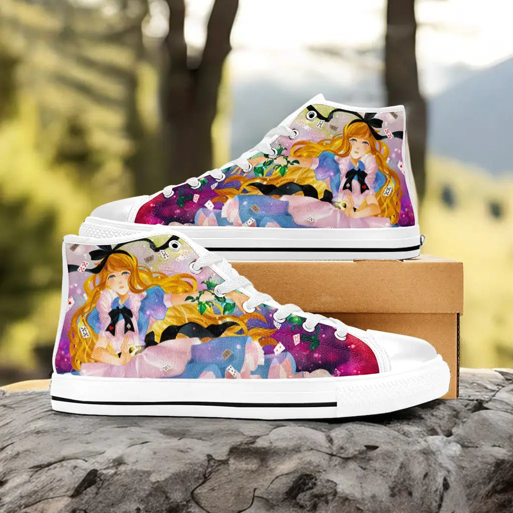 Alice in Wonderland Fushigi no Kuni no Alice Custom High Top Sneakers Shoes