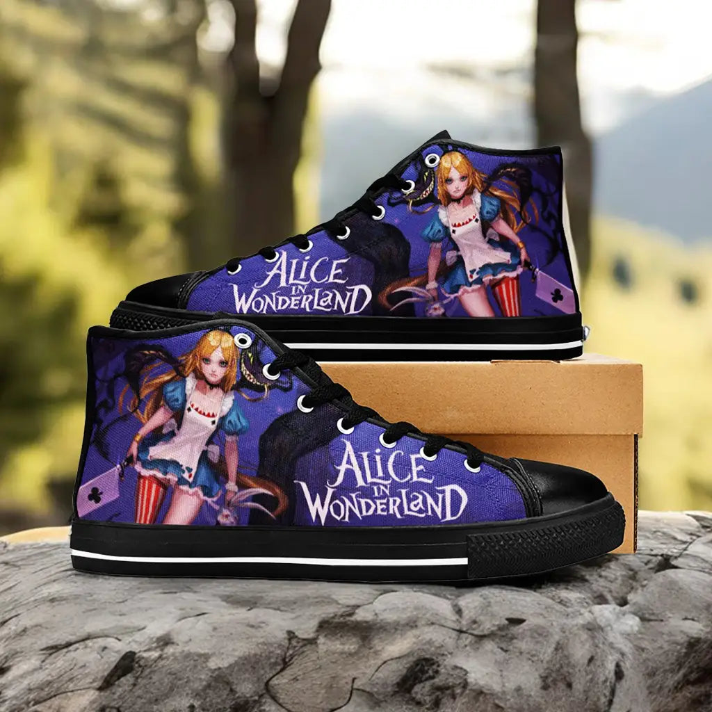 Alice in Wonderland Fushigi no Kuni no Alice Custom High Top Sneakers Shoes