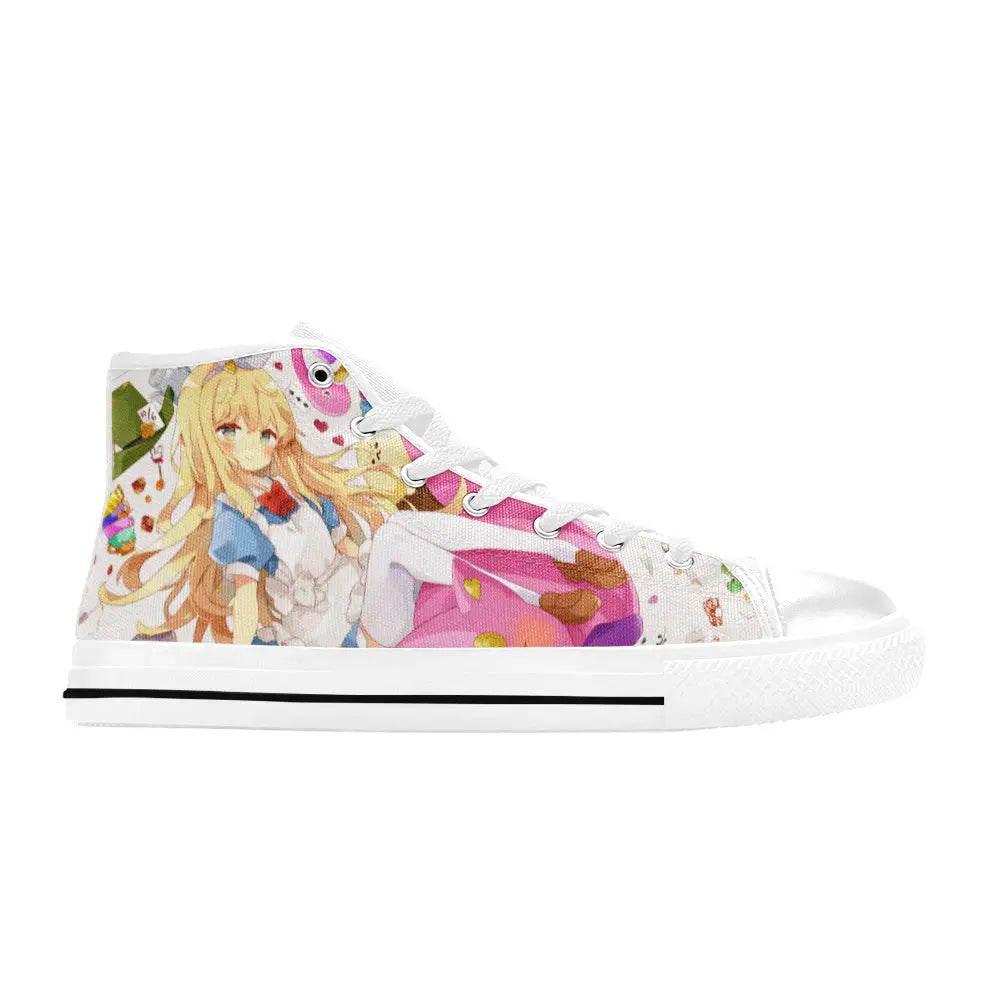 Alice in Wonderland Fushigi no Kuni no Alice Custom High Top Sneakers Shoes