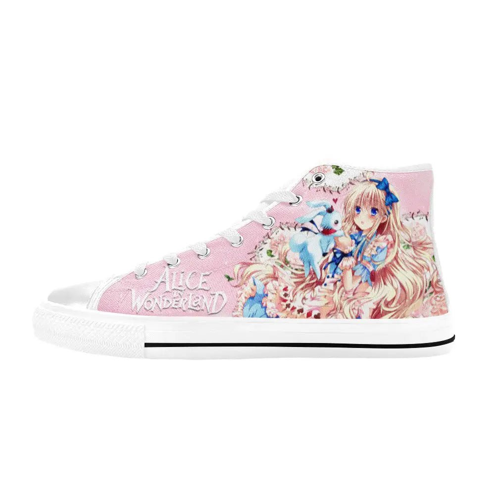 Alice in Wonderland Fushigi no Kuni no Alice Custom High Top Sneakers Shoes